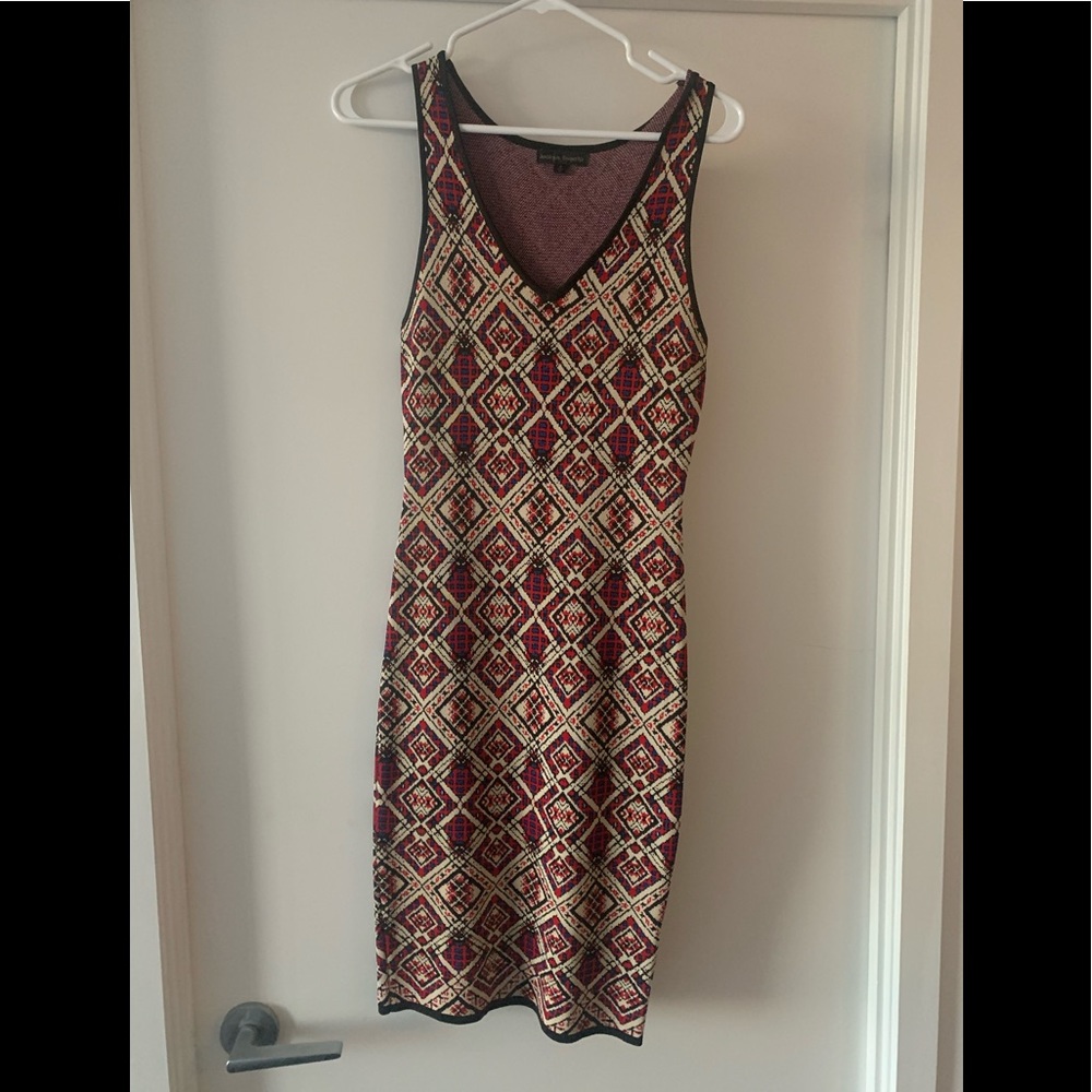 Patterned midi dress